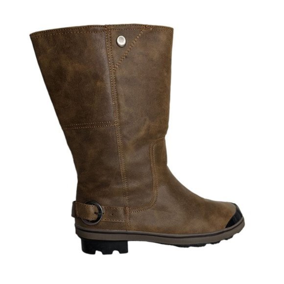 Thinsulate 3M Tall Buckled Winter Boots 200 Count - Brown - Size 7 EUC - Picture 1 of 7